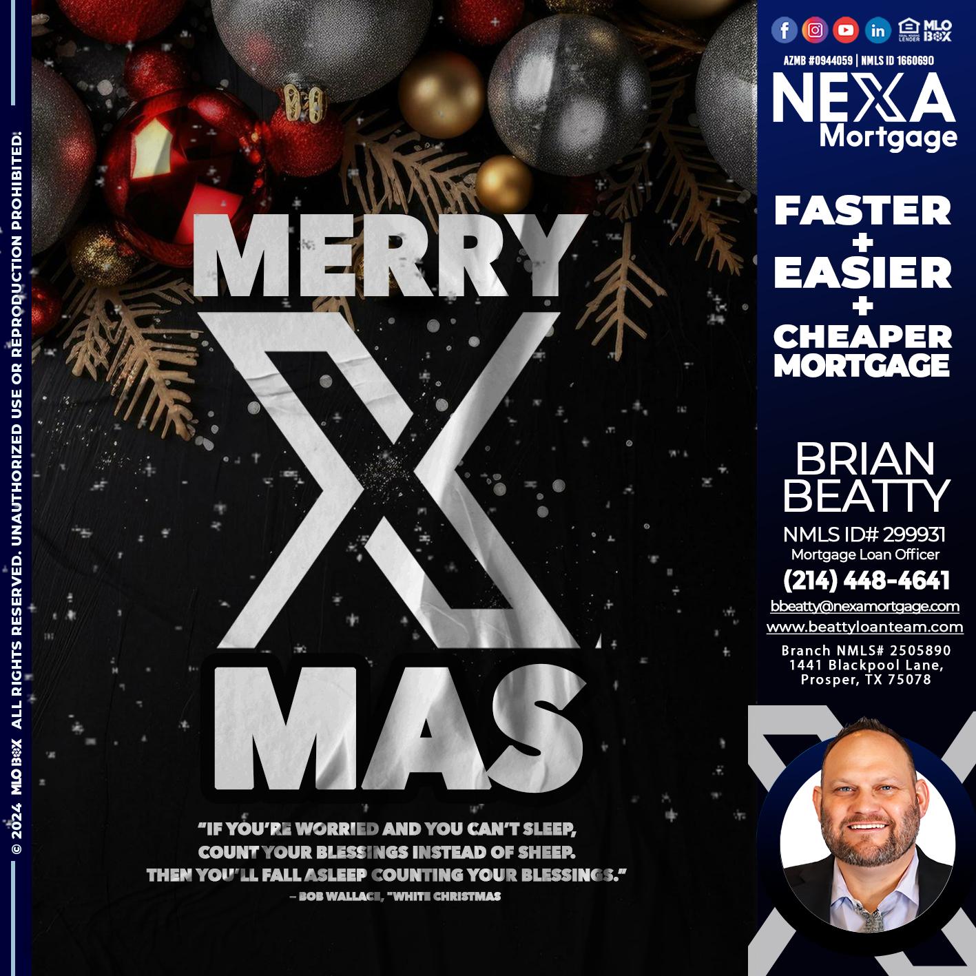 MERRY XMAS - Brian Beatty -Mortgage Loan Officer