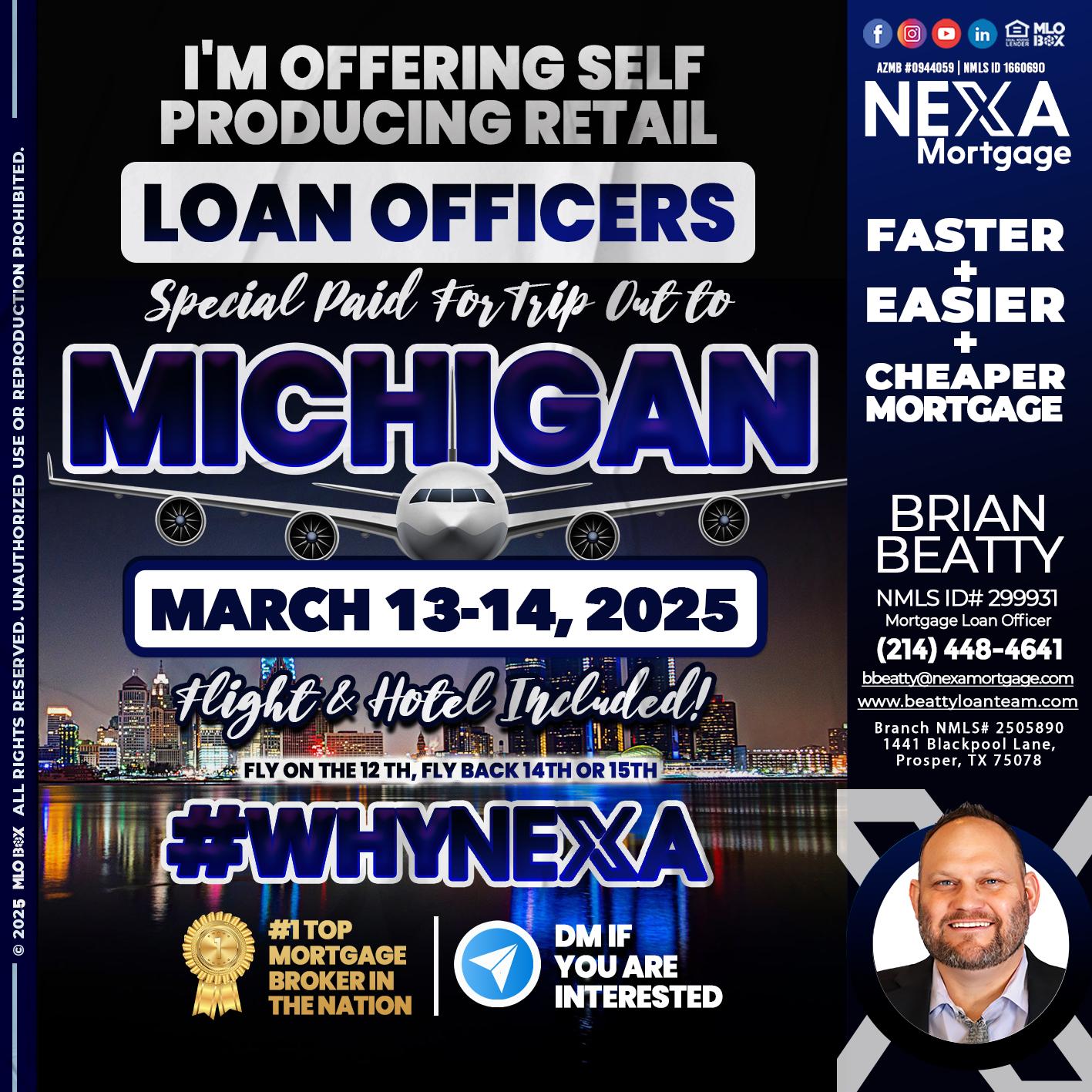 MICHIGAN TRIP - Brian Beatty -Mortgage Loan Officer