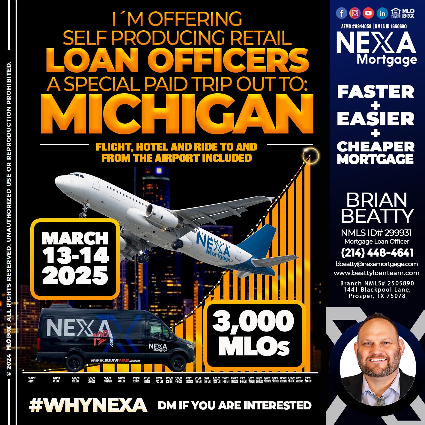 MICHIGAN TRIP - Brian Beatty -Mortgage Loan Officer