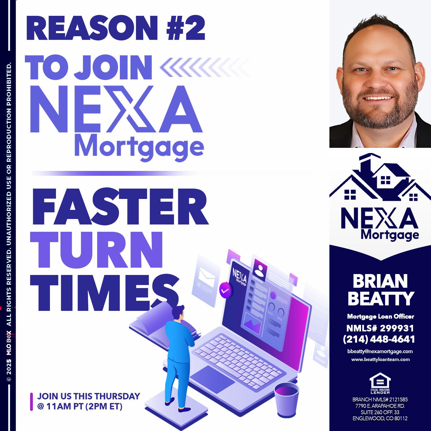 REASON 2 - Brian Beatty -Mortgage Loan Officer