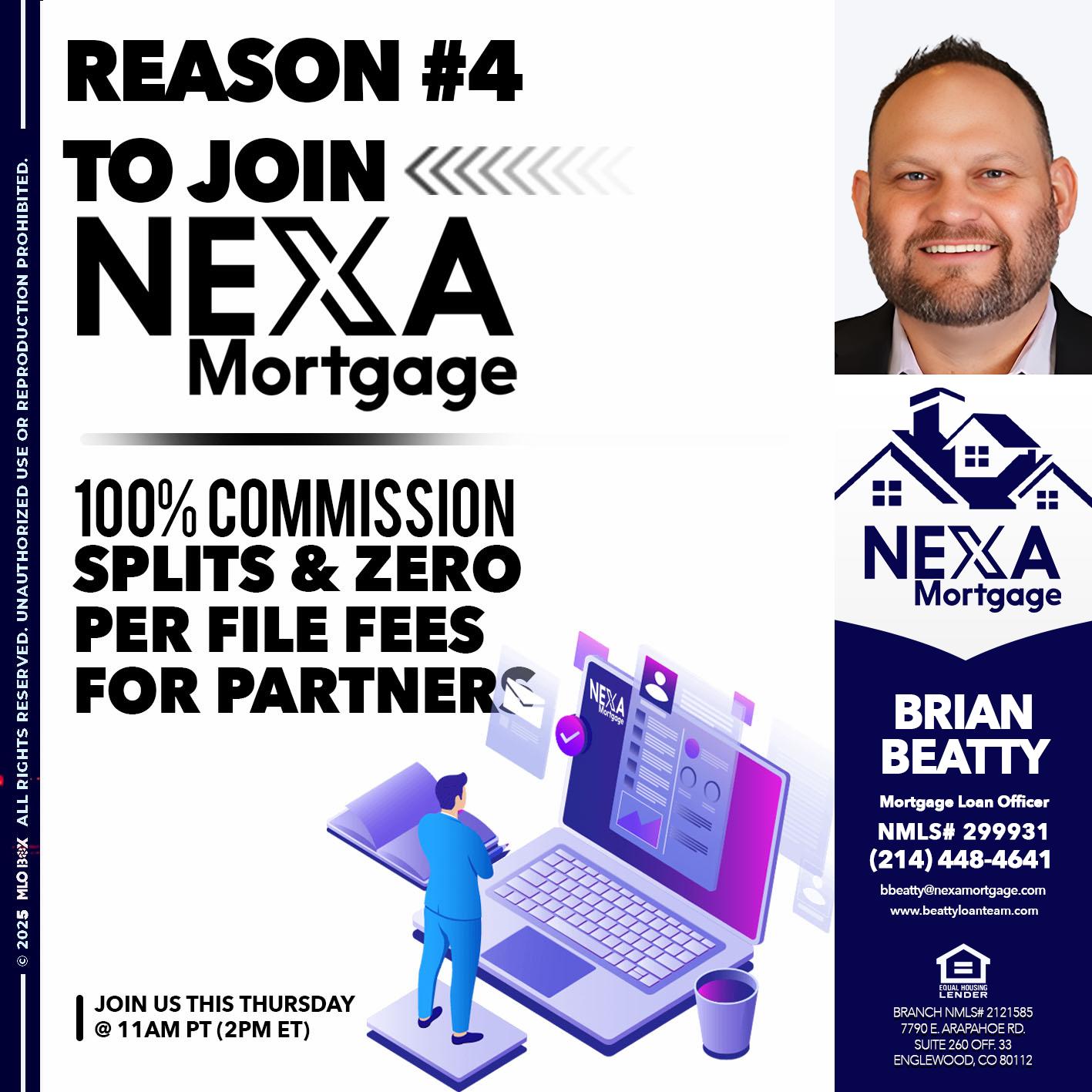 REASON 4 - Brian Beatty -Mortgage Loan Officer