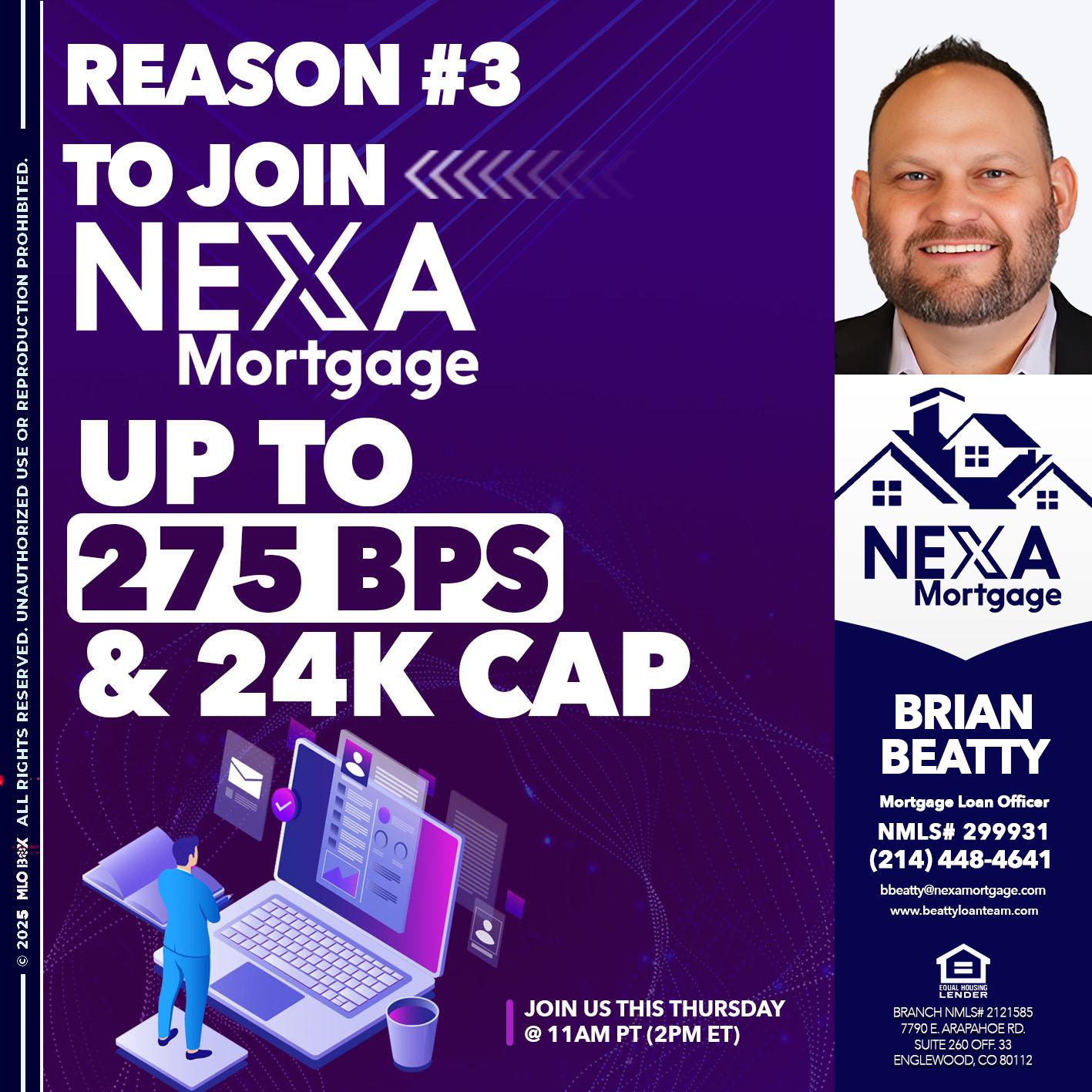 REASON 3 - Brian Beatty -Mortgage Loan Officer