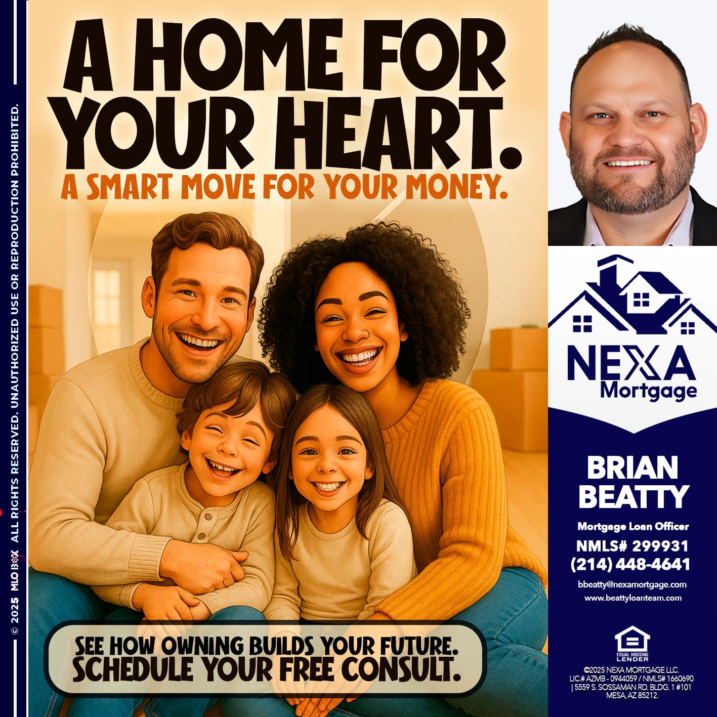 A HOME FOR - Brian Beatty -Mortgage Loan Officer