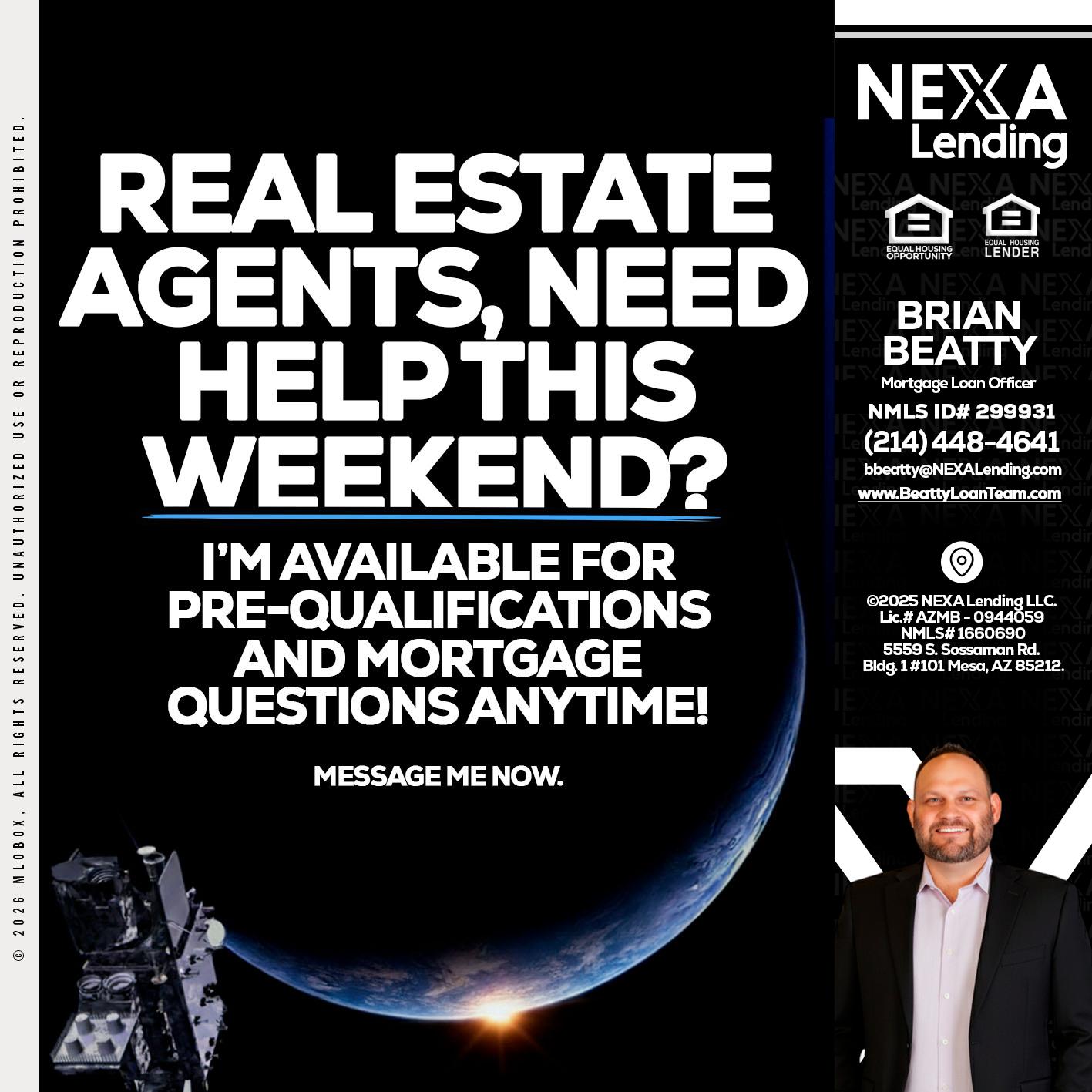 REAL ESTATE AGENTS - Brian Beatty -Mortgage Loan Officer