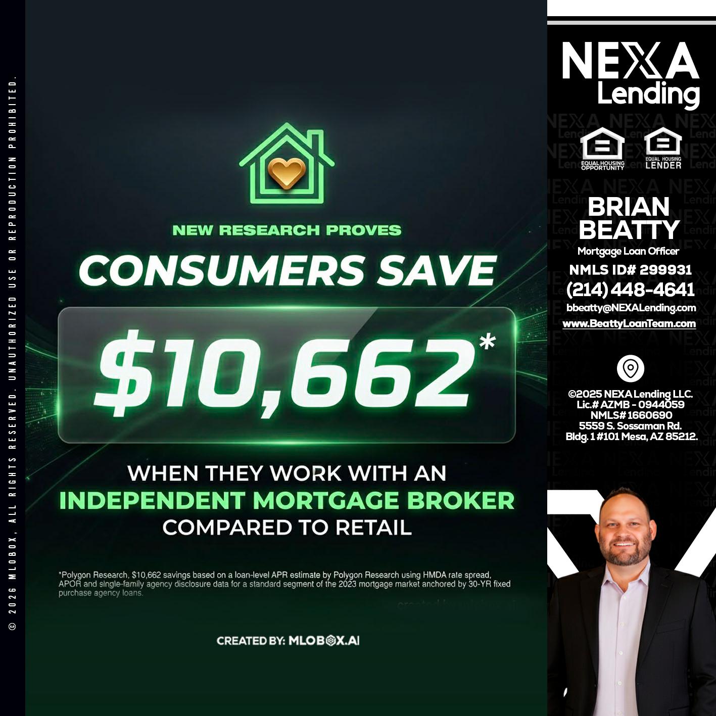 10,662 - Brian Beatty -Mortgage Loan Officer