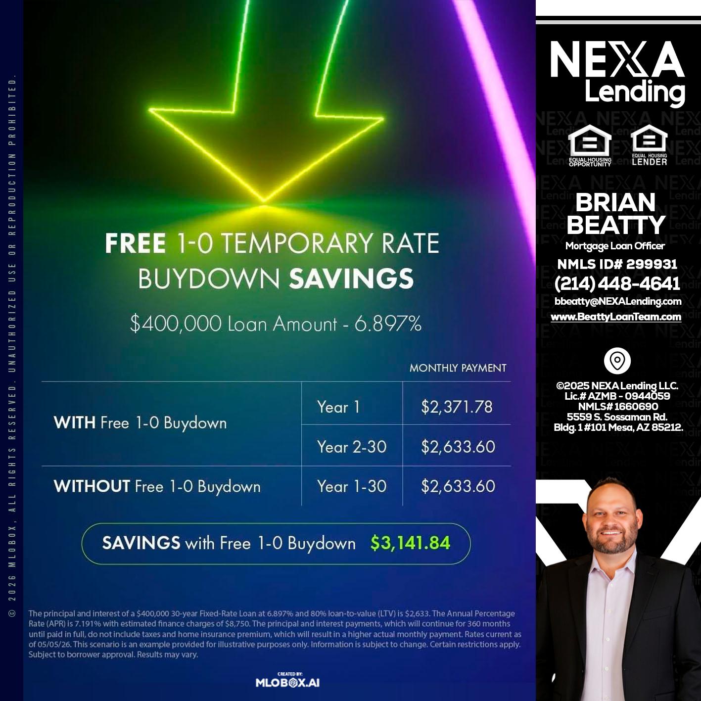 BUYDOWN - Brian Beatty -Mortgage Loan Officer
