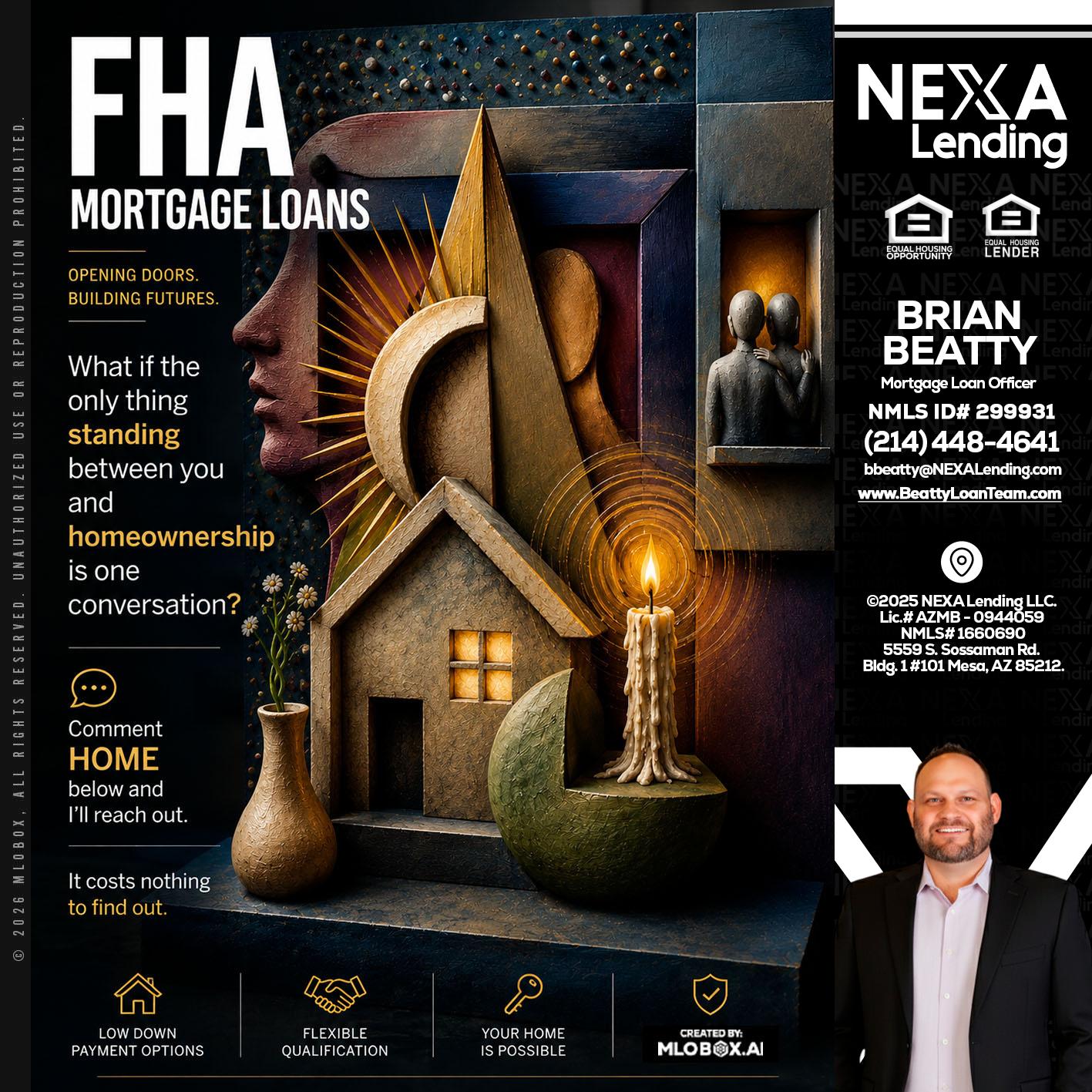 FHA - Brian Beatty -Mortgage Loan Officer
