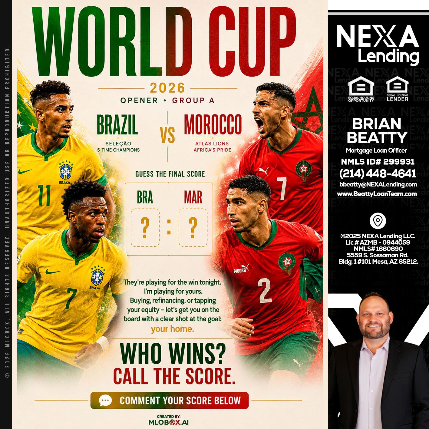 WORLD CUP - Brian Beatty -Mortgage Loan Officer