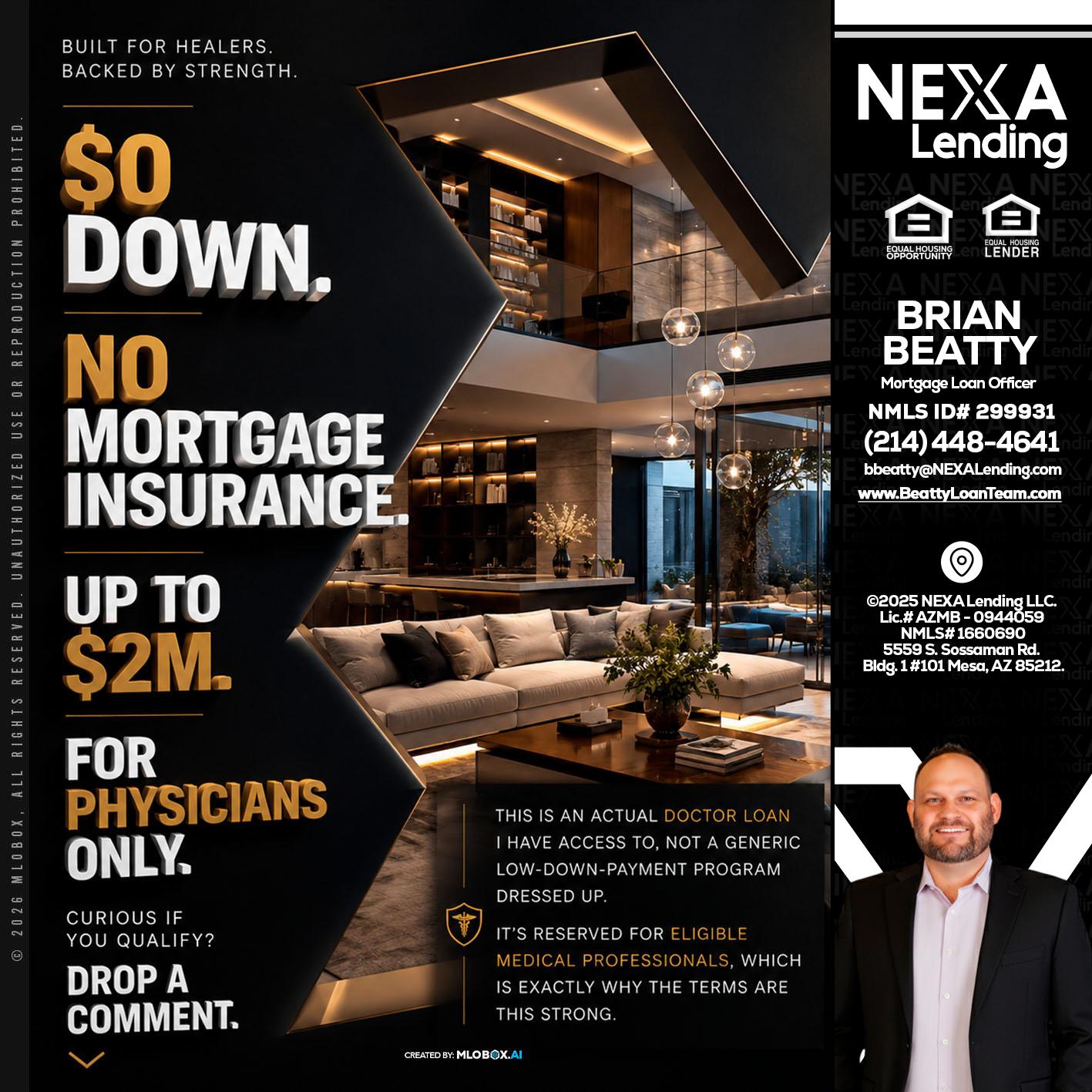 $0 DOWN - Brian Beatty -Mortgage Loan Officer