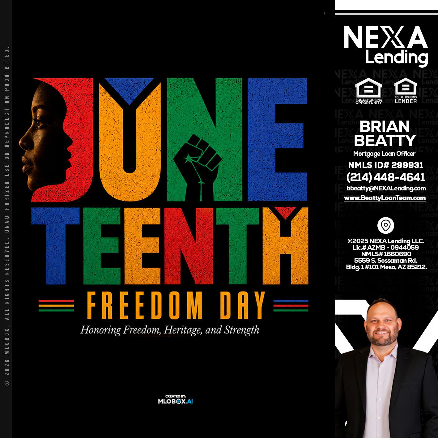 Juneteenth - Brian Beatty -Mortgage Loan Officer