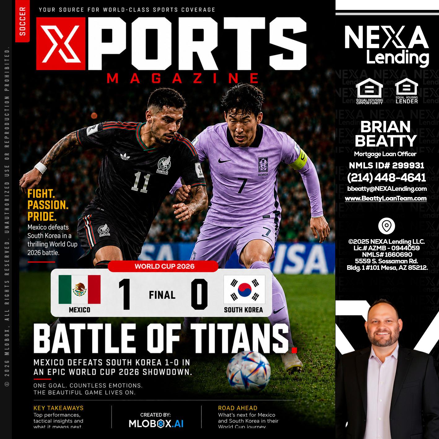 XPORTS MAGAZINE - Brian Beatty -Mortgage Loan Officer