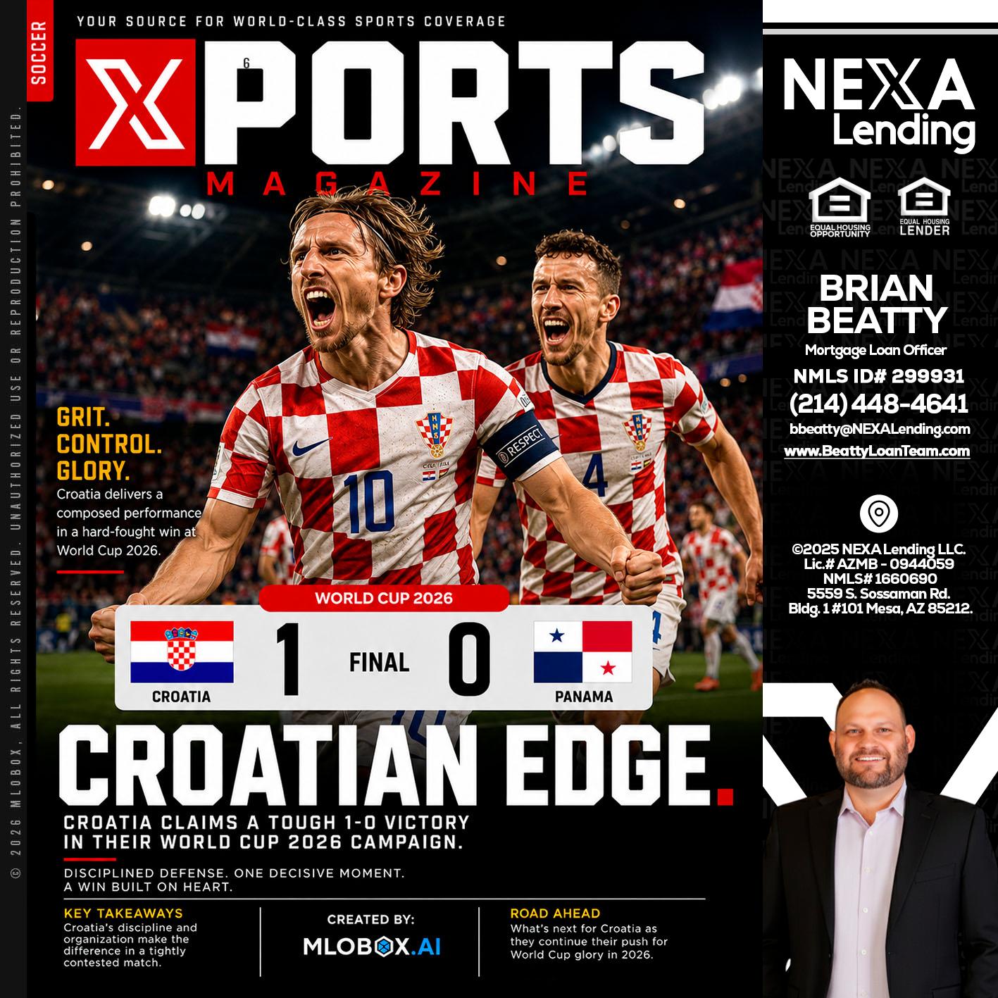 CROATIA 1-0 PANAMA - Brian Beatty -Mortgage Loan Officer