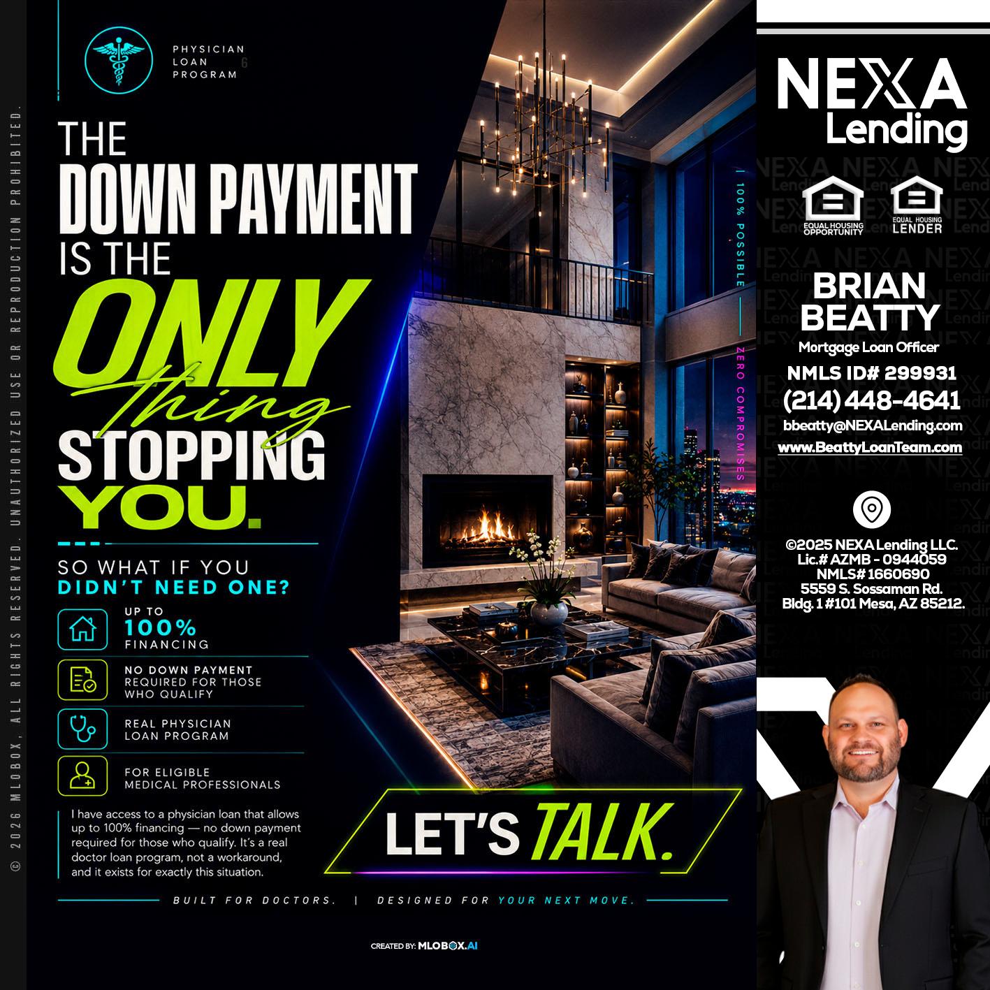 THE DOWN PAYMENT - Brian Beatty -Mortgage Loan Officer