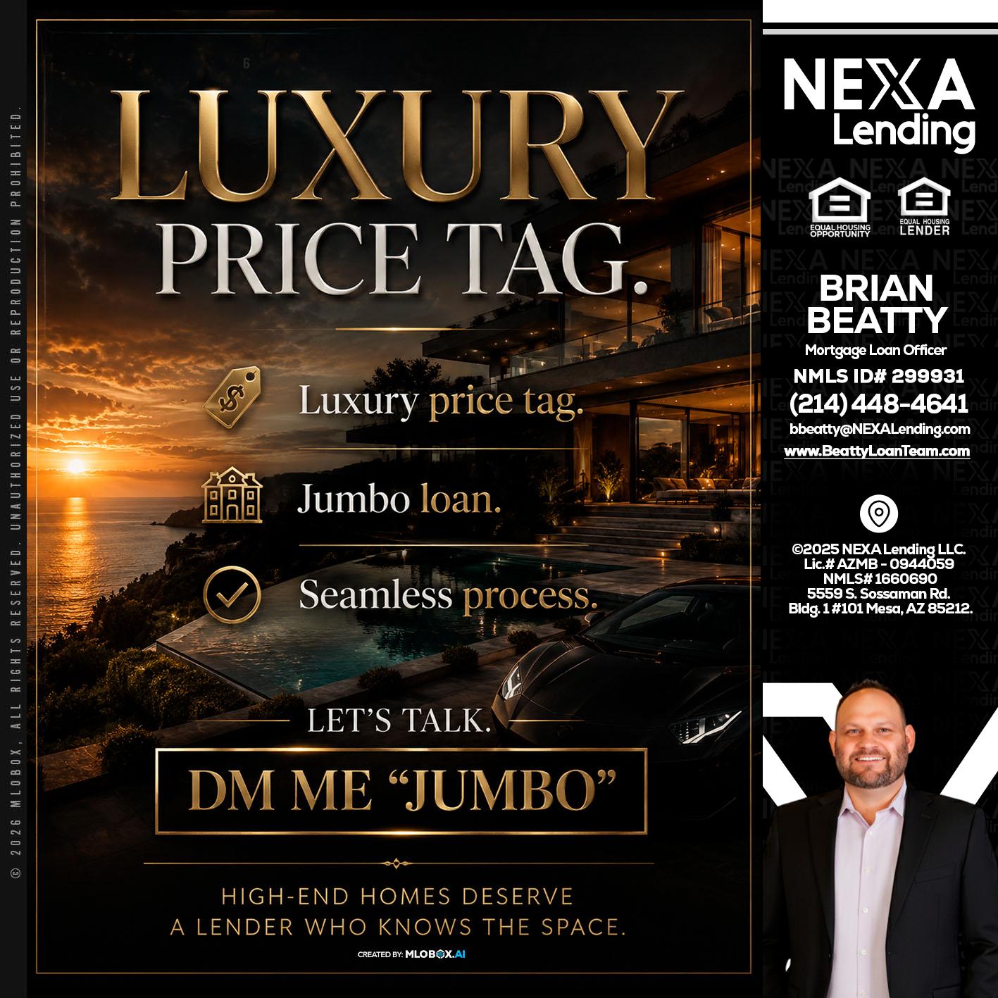 LUXURY PRICE - Brian Beatty -Mortgage Loan Officer