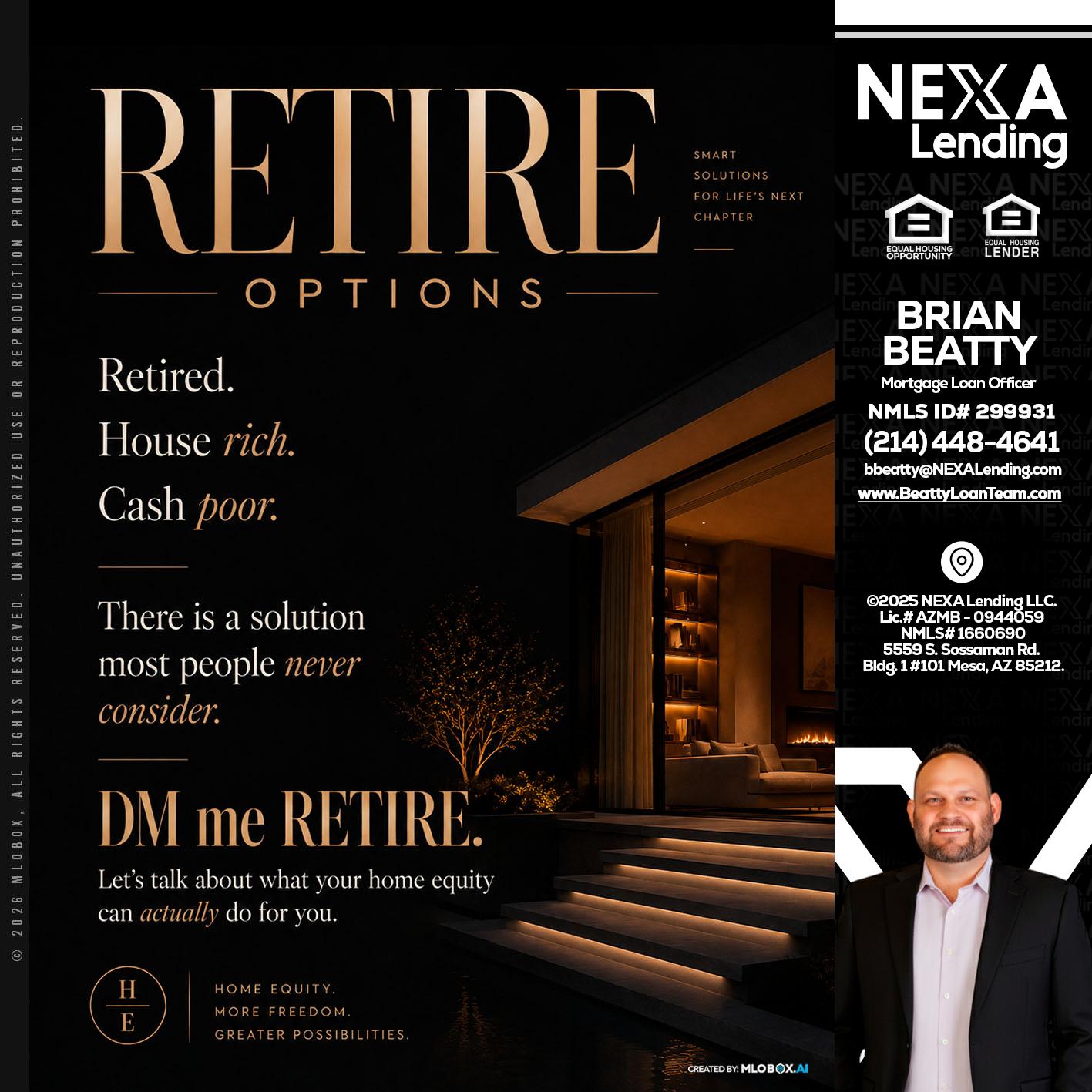RETIRE LOANS - Brian Beatty -Mortgage Loan Officer
