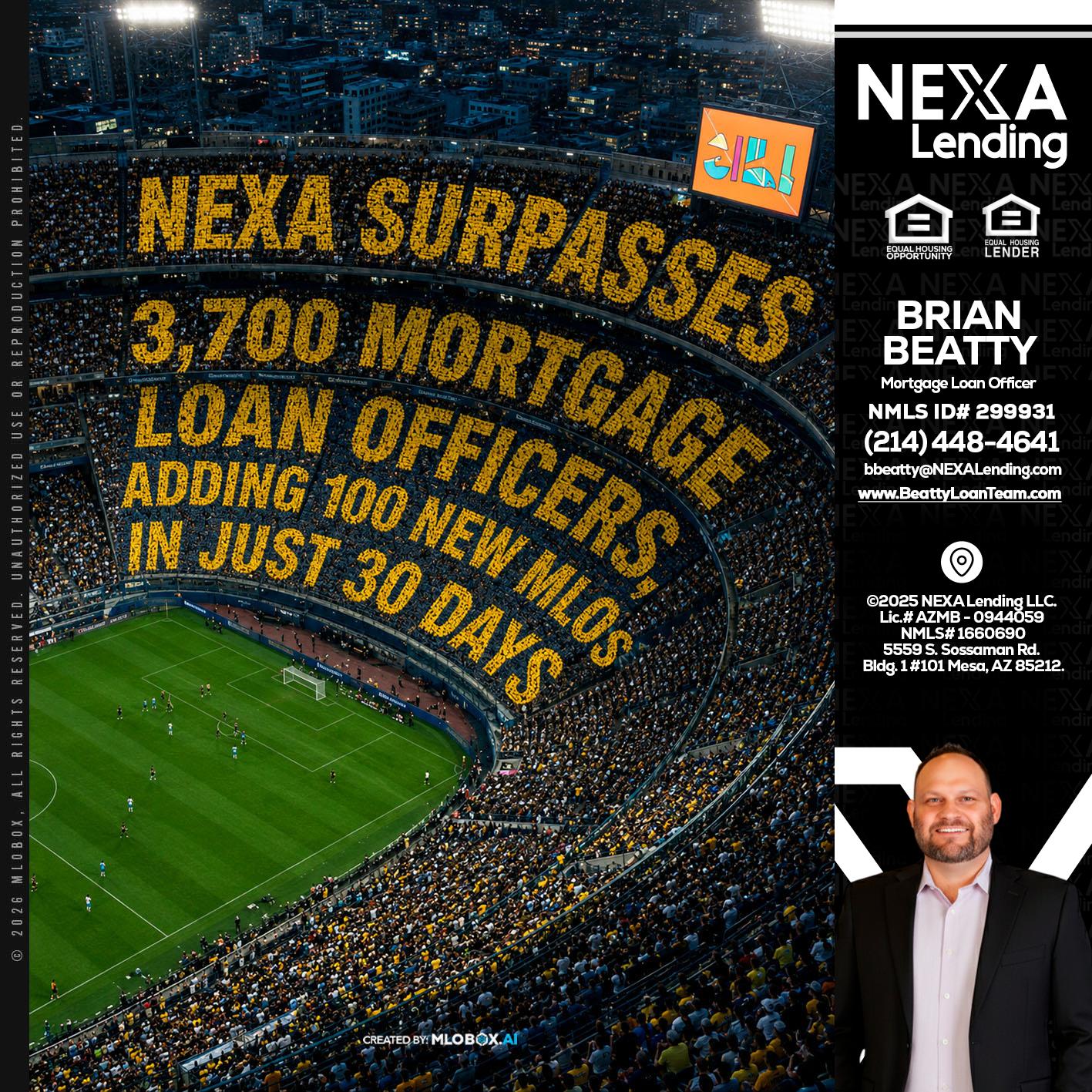 NEXA SURPASSES - Brian Beatty -Mortgage Loan Officer