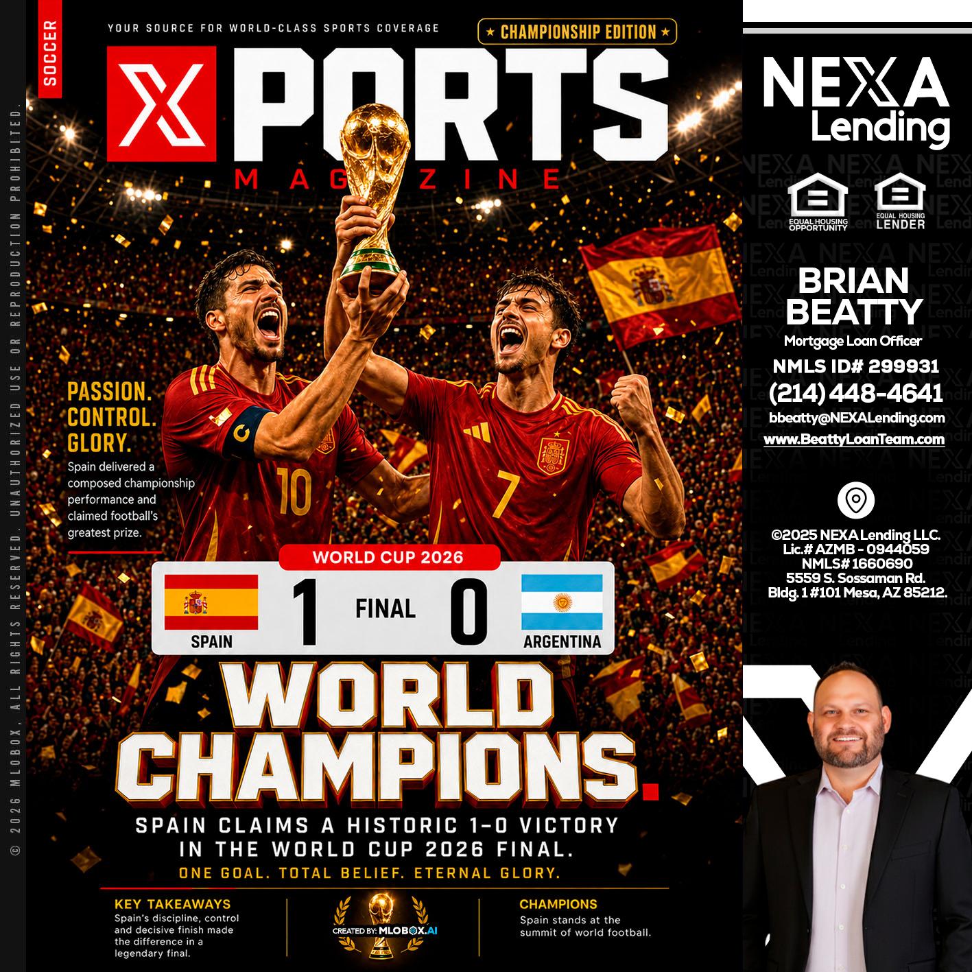 SPAIN CHAMPION - Brian Beatty -Mortgage Loan Officer