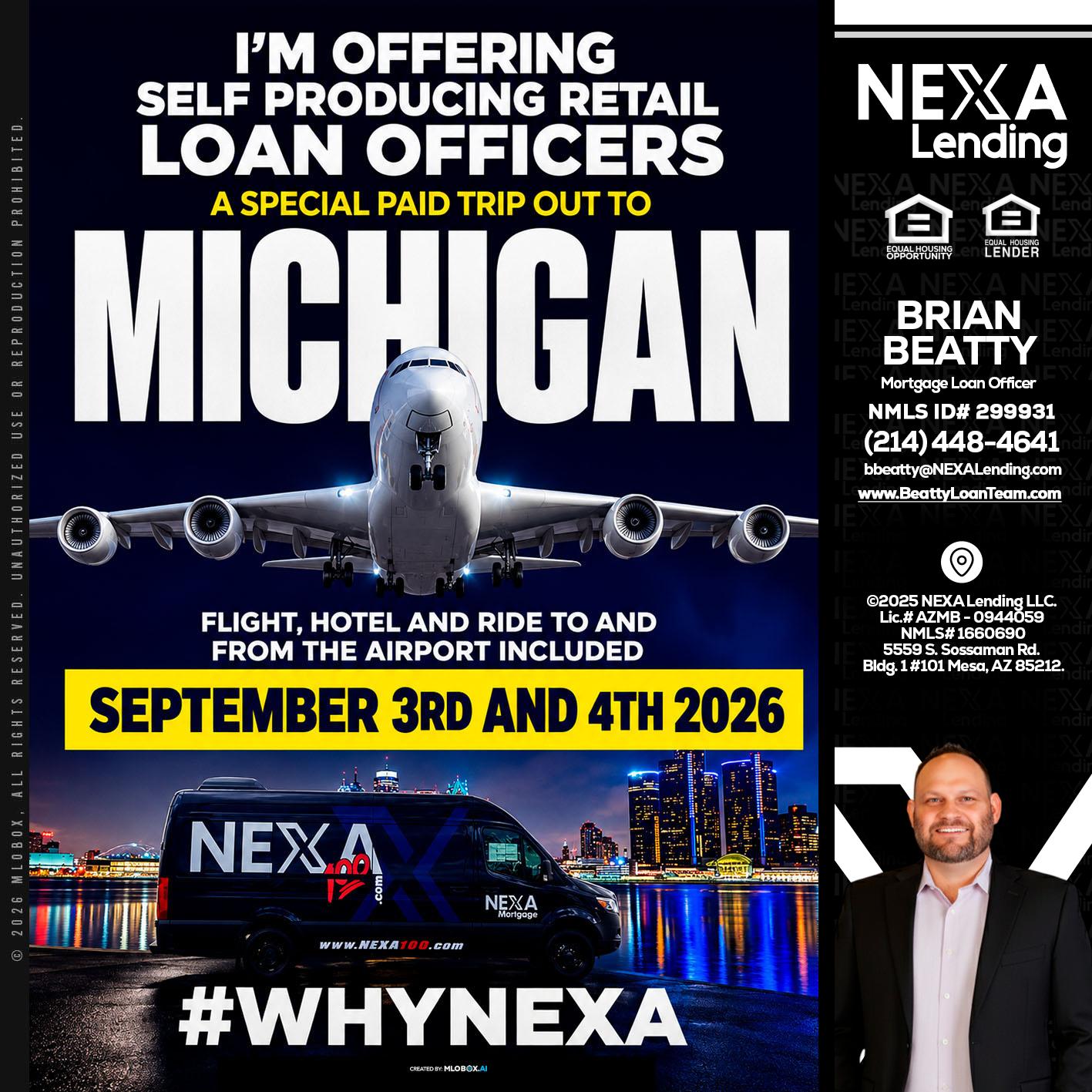 MICHIGAN - Brian Beatty -Mortgage Loan Officer