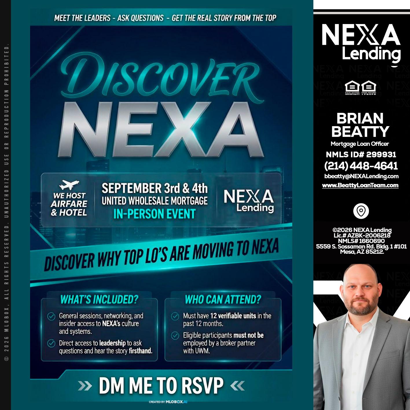 DISCOVER NEXA - Brian Beatty -Mortgage Loan Officer