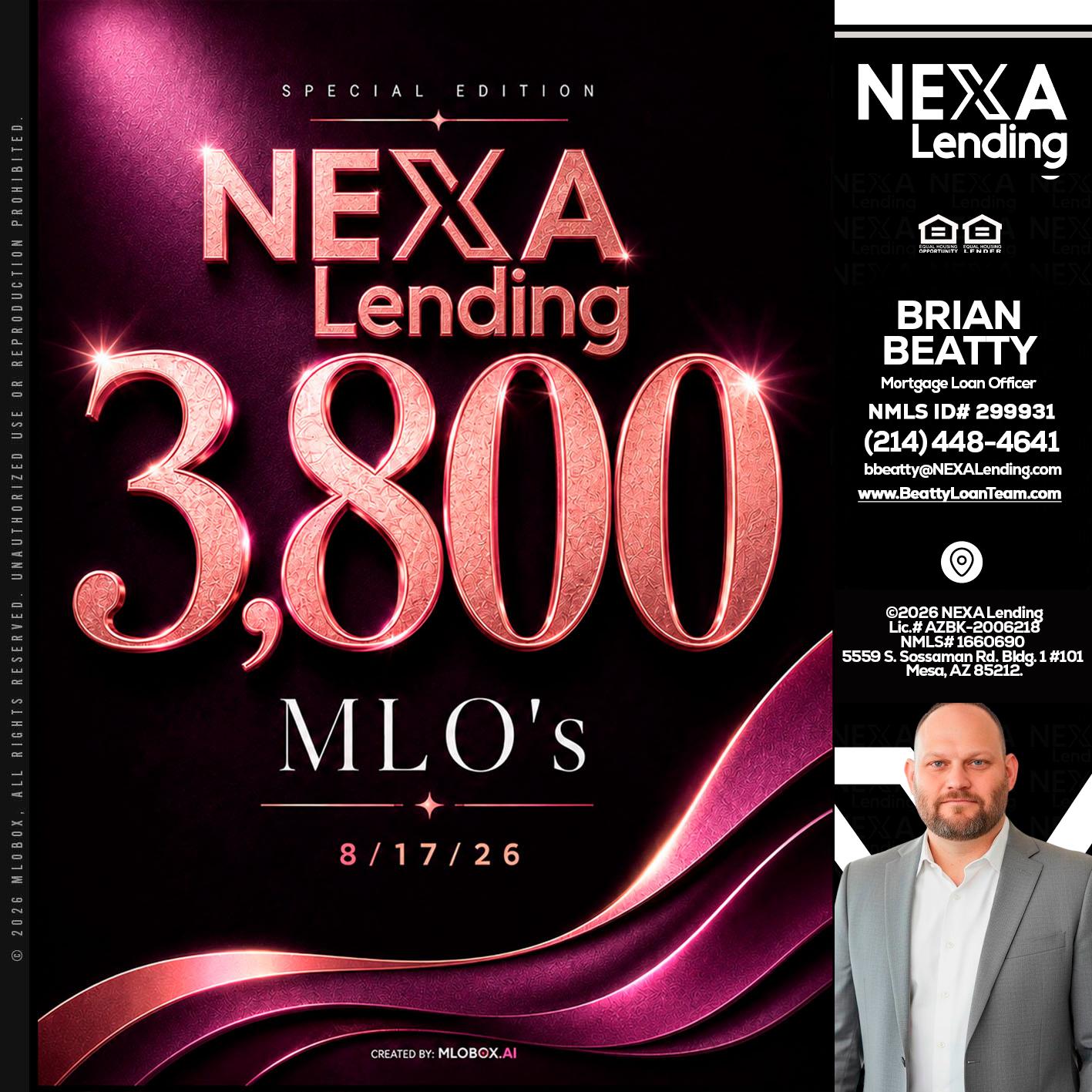 3800 MLOs - Brian Beatty -Mortgage Loan Officer