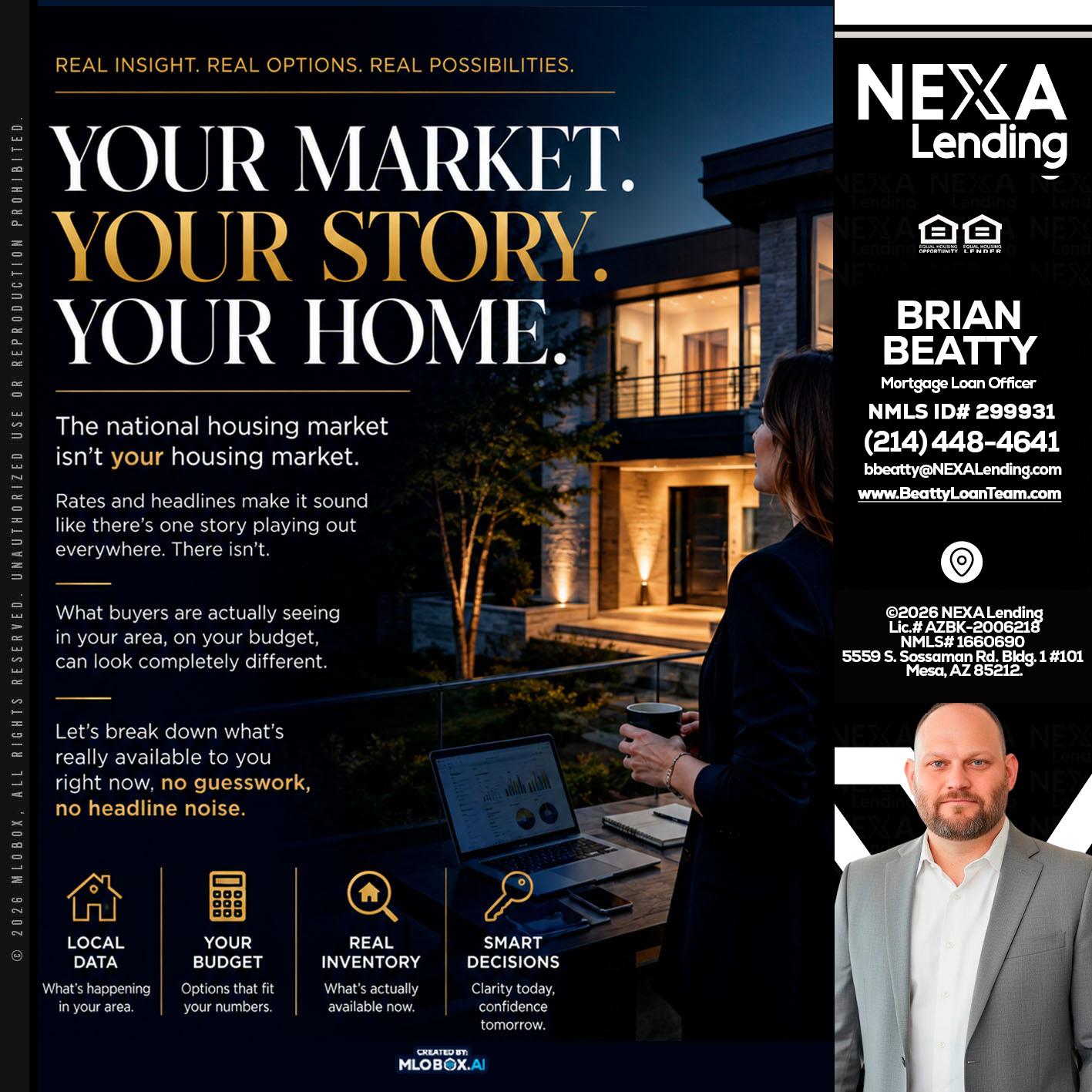 your market - Brian Beatty -Mortgage Loan Officer
