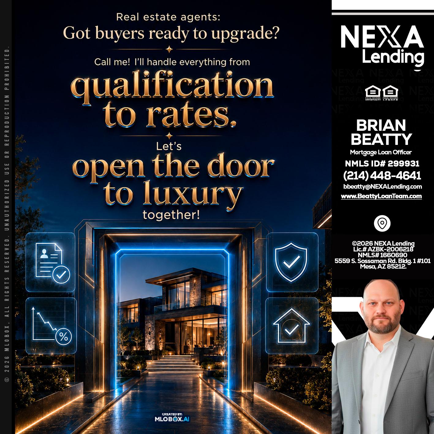QUALIFICATION TO RATES - Brian Beatty -Mortgage Loan Officer