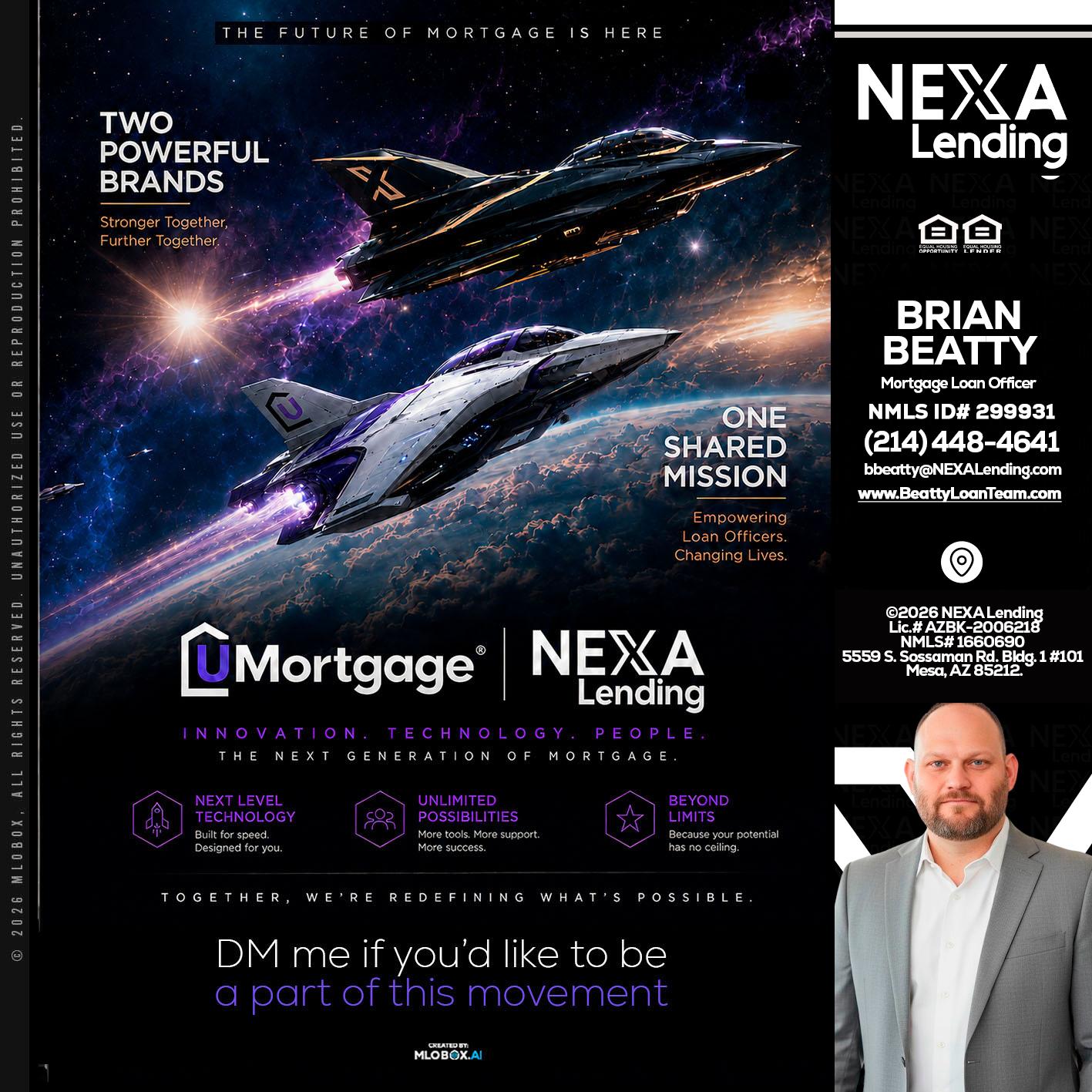 U Mortgage + NEXA lending - Brian Beatty -Mortgage Loan Officer