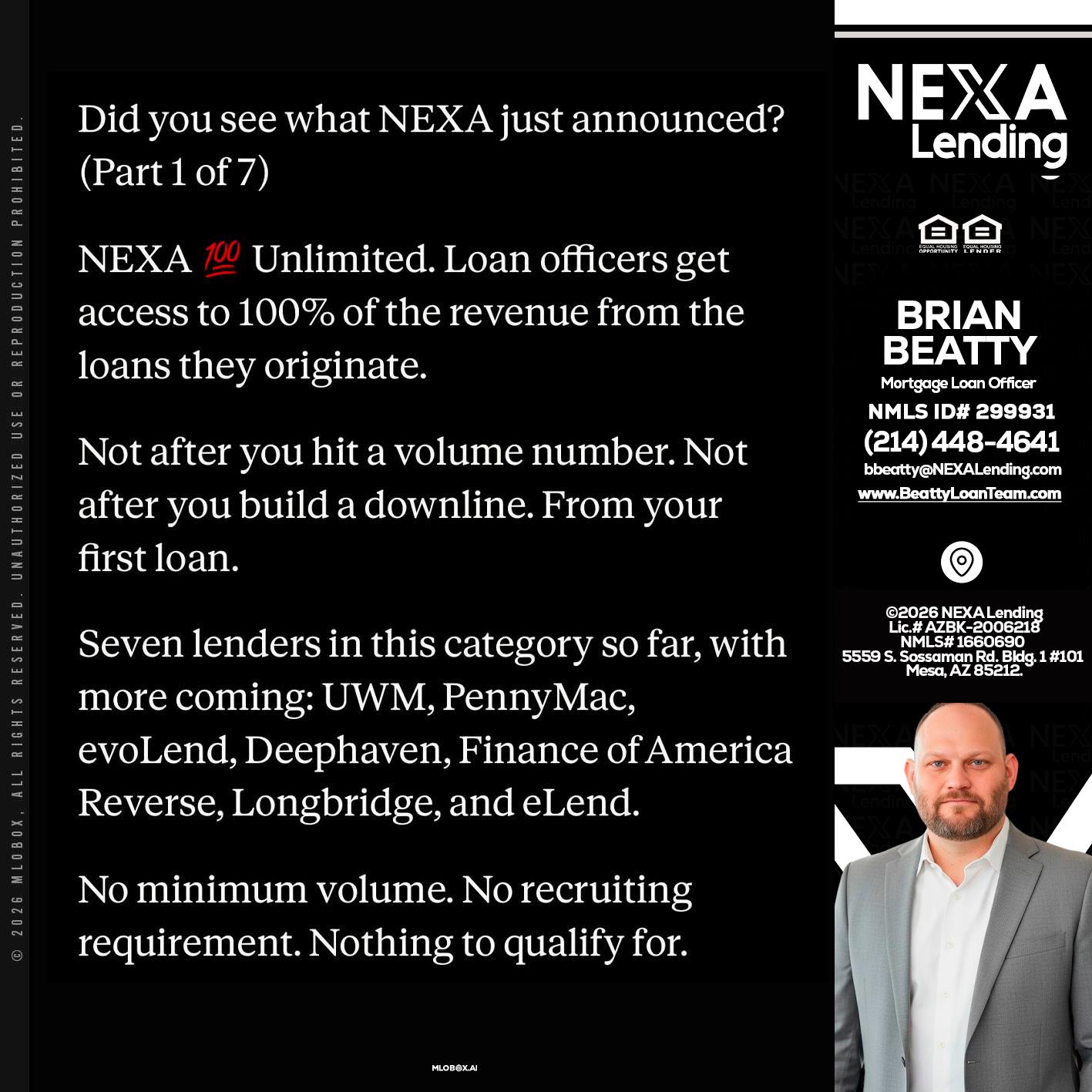 DID YOU KNOW - Brian Beatty -Mortgage Loan Officer