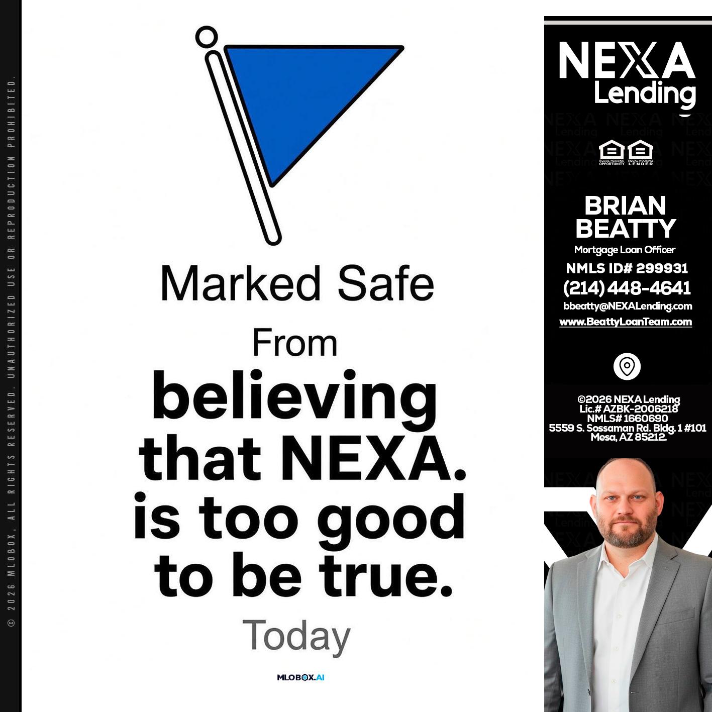 MARKED SAFE - Brian Beatty -Mortgage Loan Officer