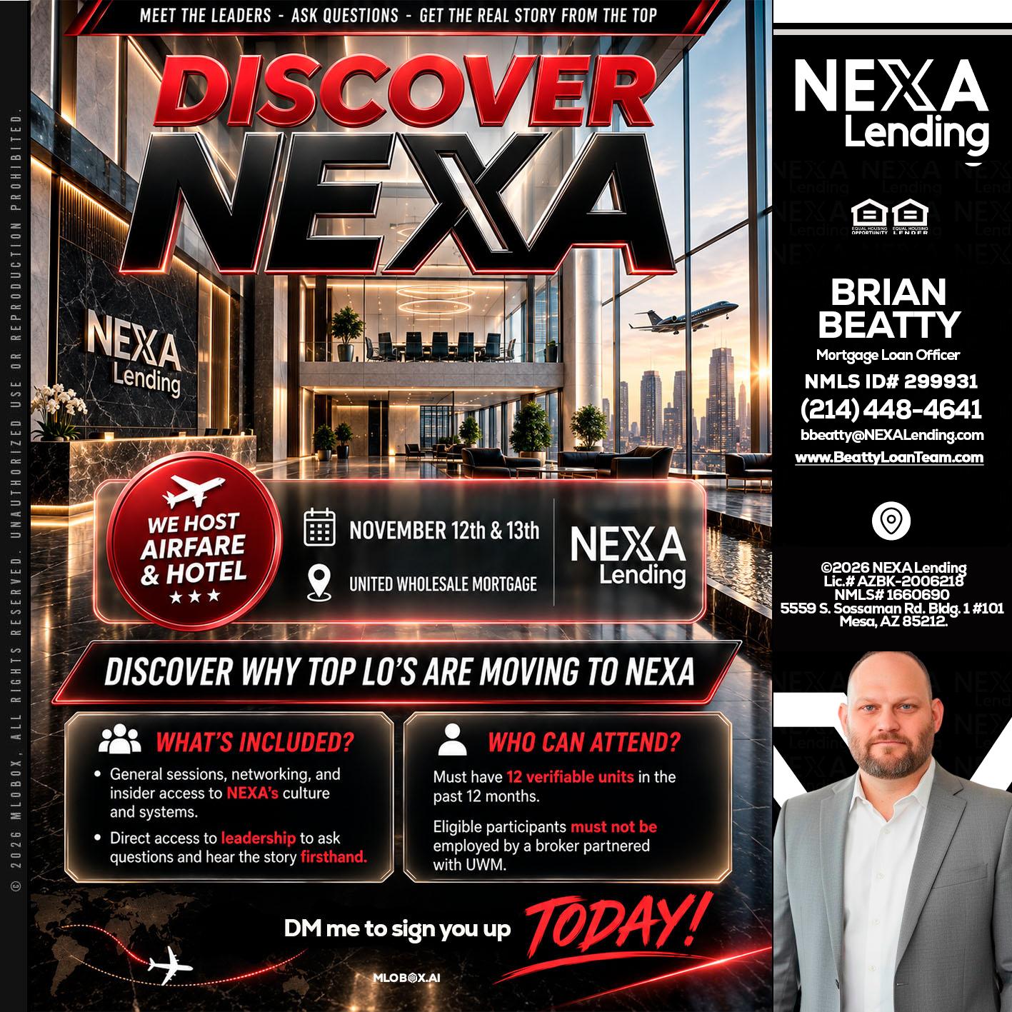 DISCOVER NEXA - Brian Beatty -Mortgage Loan Officer