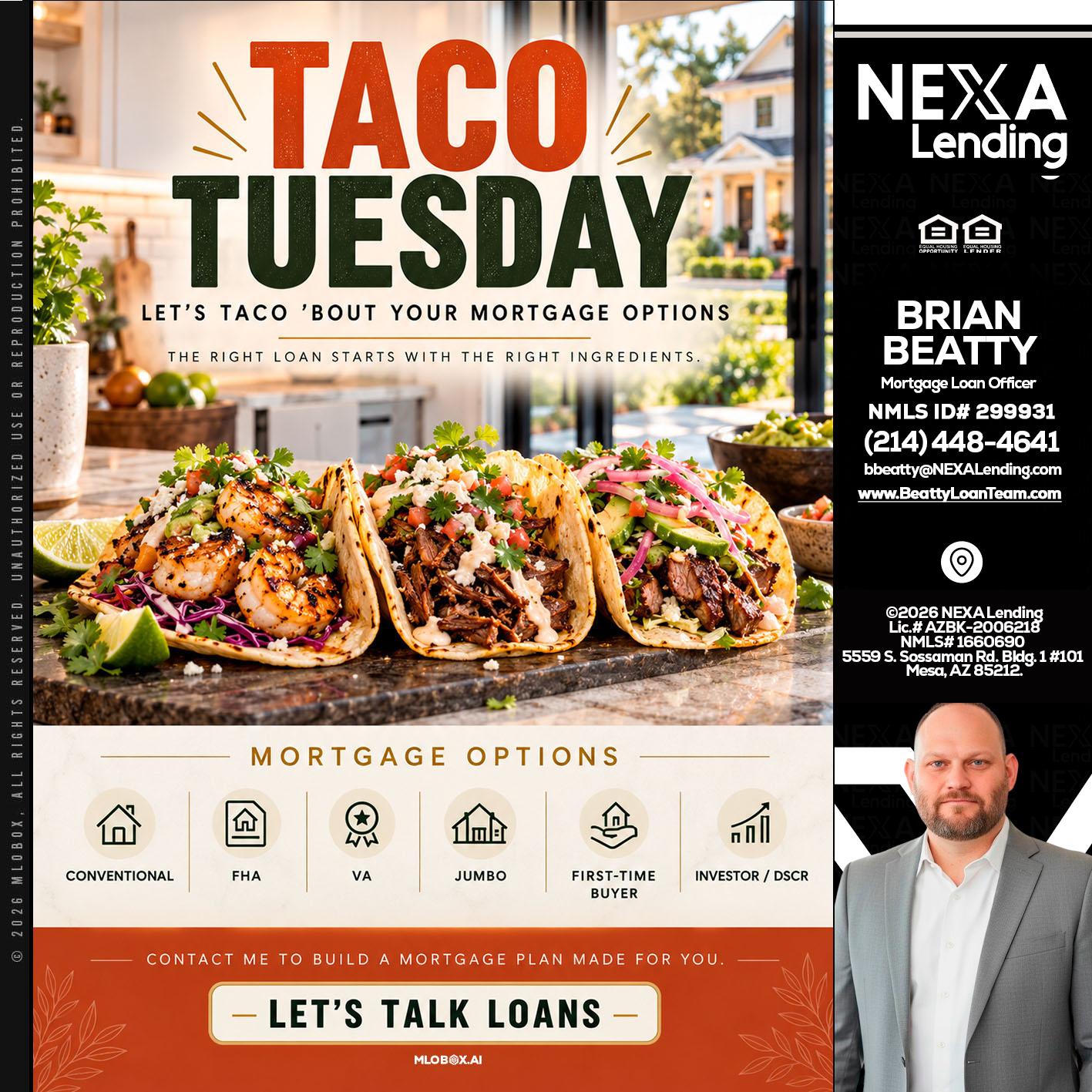 taco Tuesday - Brian Beatty -Mortgage Loan Officer