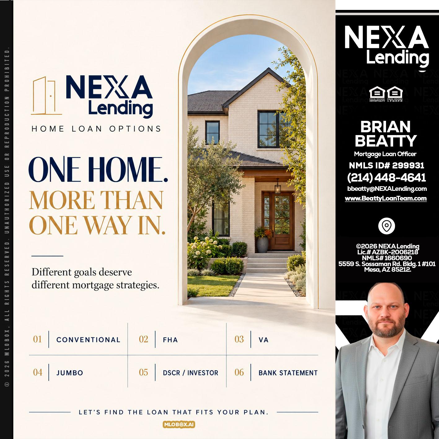 ONE HOME - Brian Beatty -Mortgage Loan Officer