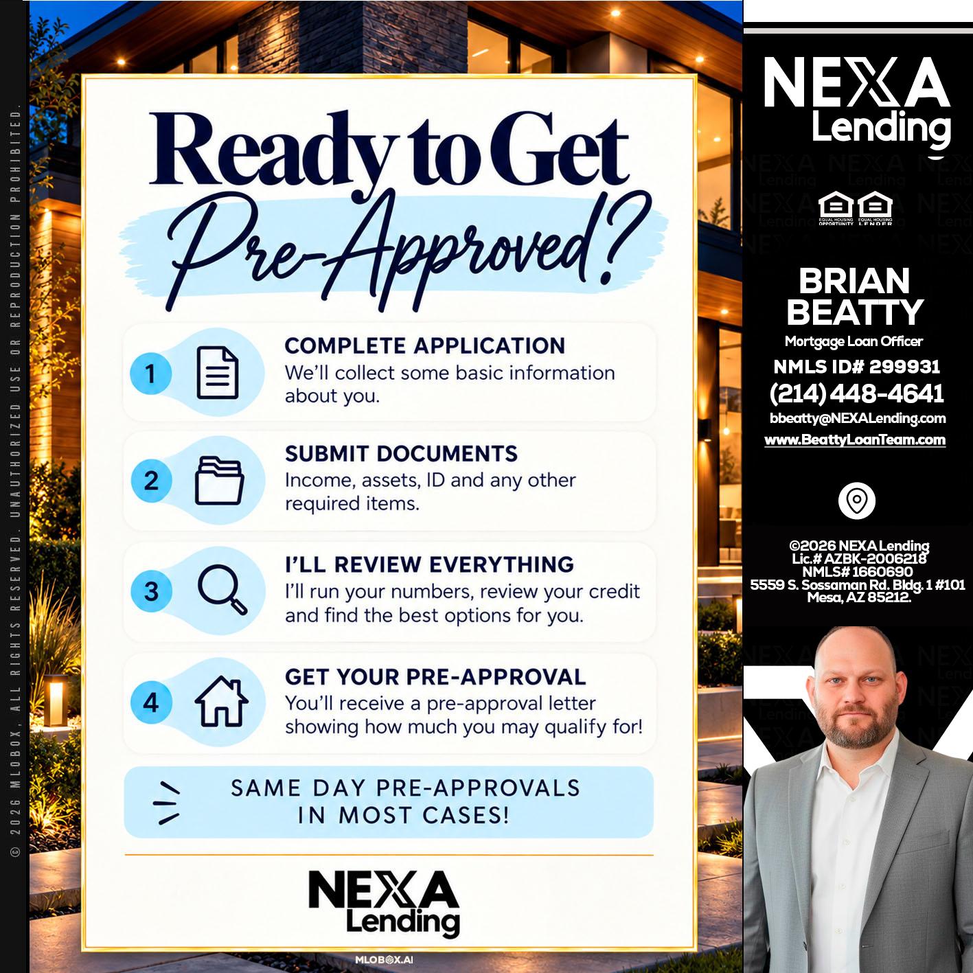 ready to get - Brian Beatty -Mortgage Loan Officer