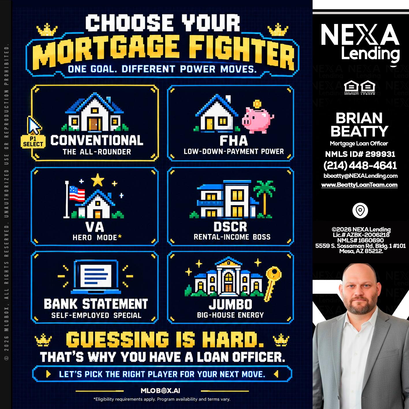 CHOOSE YOUR MORTGAGE - Brian Beatty -Mortgage Loan Officer
